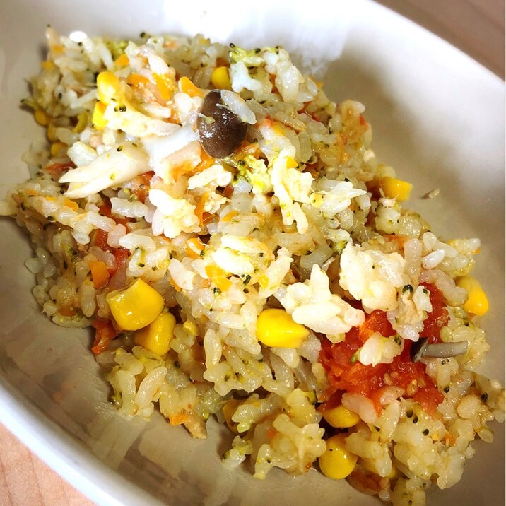 炊飯器で6種の野菜たっぷりピラフ レシピ 作り方 By Pincoponco 楽天レシピ